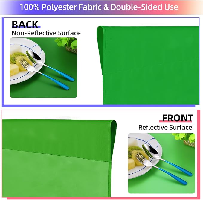 Green Screen Backdrop 10x10 ft, Chroma Key Greenscreen Background - Image 6