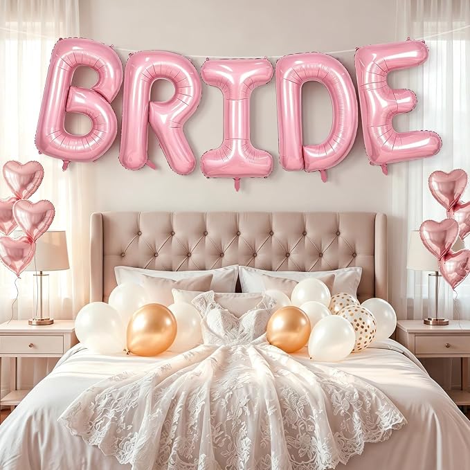 BRIDE Balloons Bachelorette, 40 Inch, Foil Mylar, Helium-fillable, - Image 5