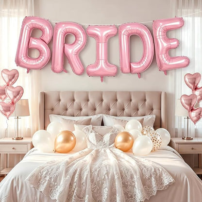 BRIDE Balloons Bachelorette, 40 Inch, Foil Mylar, Helium-fillable, - Image 5