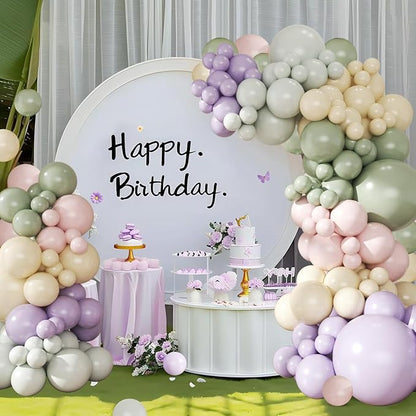 124 Pastel Balloon Arch Kit for Wildflower Baby Shower Birthday Decorations | - Image 5