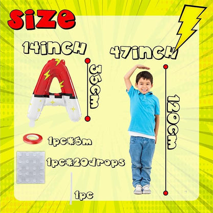 Red White Cartoon Theme Foil Balloons Cartoon Balloons Birthday Party Balloons - Image 2