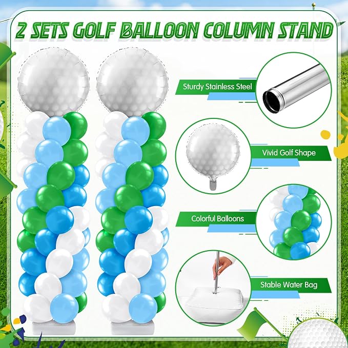 Kasyat 2 Set Golf Balloon Column Stand Kit - Image 4