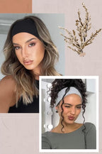Huachi Non Slip Headbands for Women - Wide, Fashionable Elastic Headbands for Short Hair - Workout, Yoga, Sports, Exercise, Sweatbands, Summer Hair Accessories