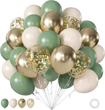 Sage Green Balloons for Boho Baby Shower Bridal Shower Birthday Decorations | by JOYFLOAT
