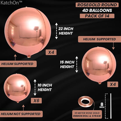 KatchOn Rose Gold Balloons - Image 2