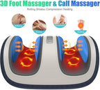 SLOTHMORE Shiatsu Foot & Calf Massager with Compression & Heating, Deep Tissue Kneading Improves Circulation, Helps Plantar Fasciitis, for Foot, Calf, Arms, Fit Up to Size 14