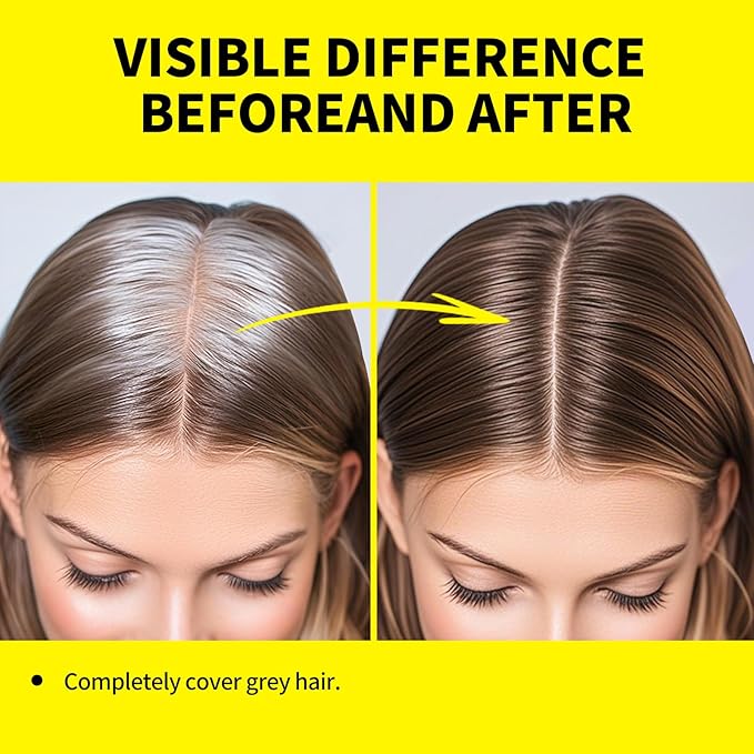 SEVICH Dual-Ended Root Touch Up Stick - Waterproof Hairline Enhancer for Sparse Hairlines & Gray Coverage, Non-Sticky Scalp Concealer with Beeswax, Instant Volume & Natural Look (Brown)
