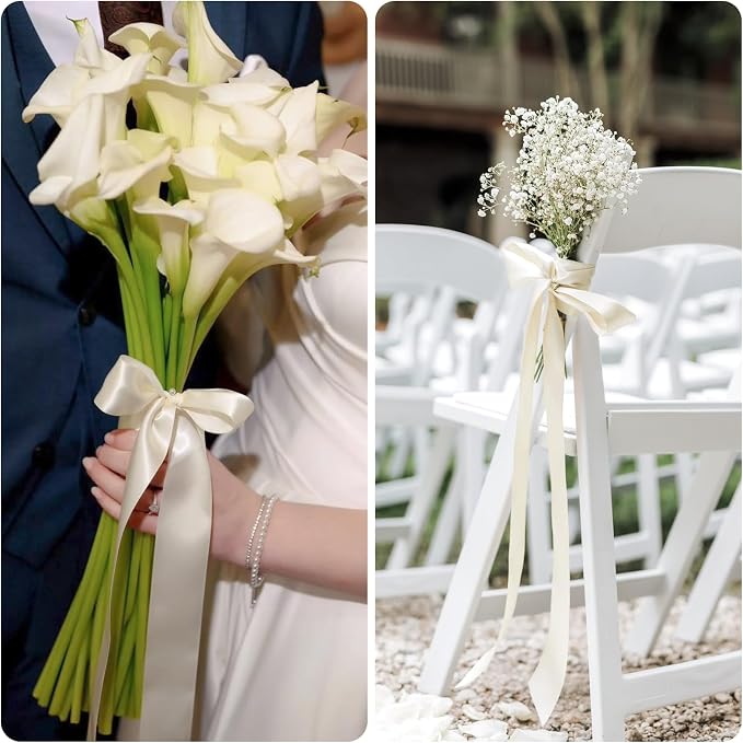 KINGLAKE Ivory Satin Ribbon - Image 6