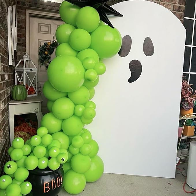Awenztech 122pcs Lime Green Latex Balloons in 18 12 10 5 inches | Baby Shower - Image 7