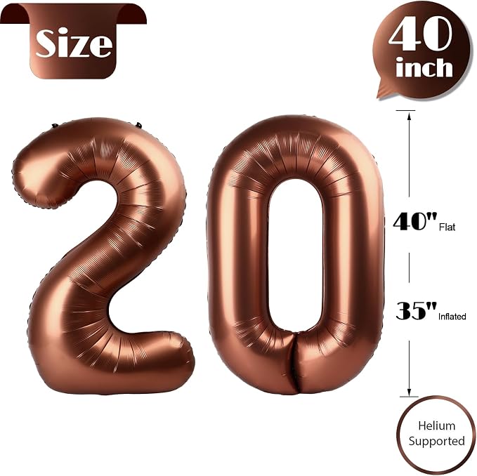 Brown 20 Balloon - Image 5