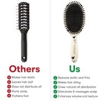 FRAMAR Soft Boar Bristle Hair Brush For Women – Boars Hair Brush For Women, Boar Brush For Fine Hair, Hairbrush For Fine Hair, Soft Bristle Brush For Slick Back, Volume and Shine - Espresso Martini