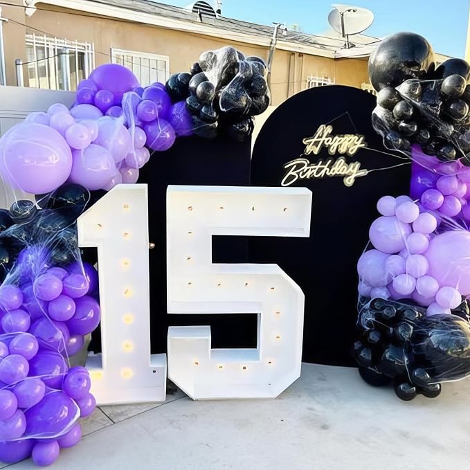 Purple and Black Balloons - Image 6