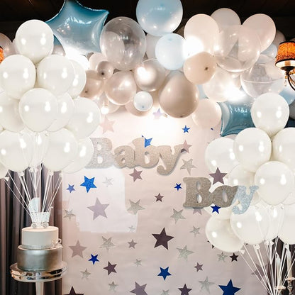 50pcs Pearl White Balloons, Helium 12inch Pearl White Party Balloon | Balloons - Image 5