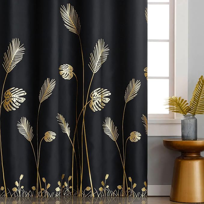 2 Curtain Panels Set Designed Blackout Curtains - Image 2