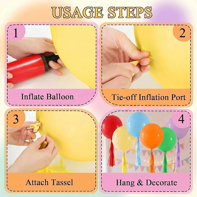 6 Set 36 Inch Giant Balloons - Image 7