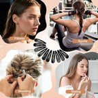 2 Inch Black Hair Clips Barrettes Metal Snap Clips for Women Durable Water Drop Ideal Hair Accessories for Hairdressing Wedding and Everyday Use 20 pcs