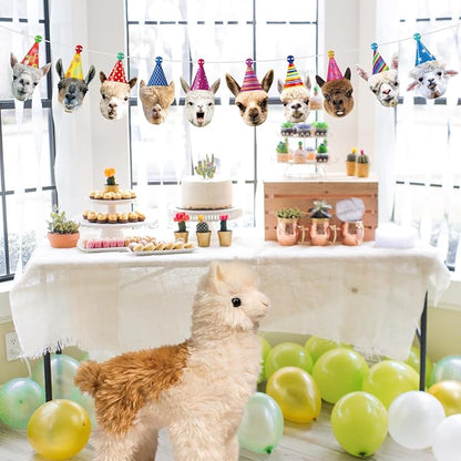 Hooqict Llama Birthday Banner Garland Funny Happy Birthday Decorations Party - Image 4