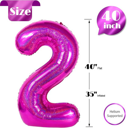 Laser Hot Pink 2 Balloon - Image 5