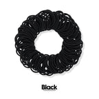 120 Pcs Small Hair Ties for Thin Hair & Kids - 1 Inch, 2mm No-Damage Elastic Bands in, Black