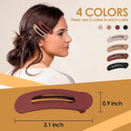 Small Flat Hair Clips for Women Lay Down Clips for Thin Hair Accessories 8pack