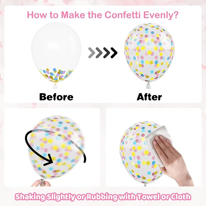 Easter Printed Balloons, 12 Inch Cute Bunny Rabbit Eggs Pastel Confetti - Image 8