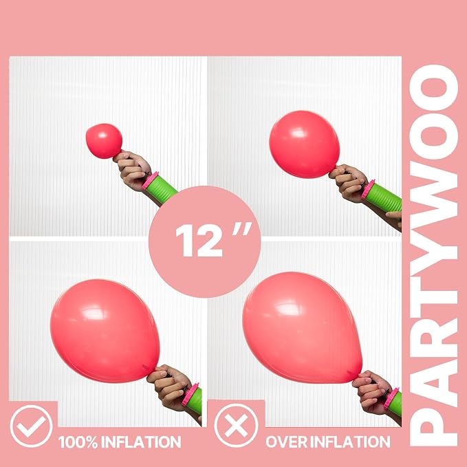 PartyWoo Pastel Rainbow Latex Helium Foil Balloons 66pcs 12 Inch | Balloons - Image 6