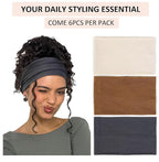 Wide Headbands for Women Non Slip Thick Large Head Bands for Women's Hair, Cloth Fabric Stretchy Hair Bands for Yoga Workout