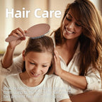 Boar Bristles Hair Brush for Women and Men, Detangling Hair Brush for Smoothing Massage Add Shine, Nylon&Boar Bristles Detangler brush for Hair Healthy (1 Pack-Mocha)
