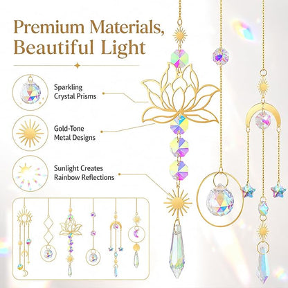 ilclviz Suncatcher Crystal Hanging Sun Catcher Prism - Image 4