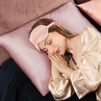 Adubor 100% Silk Pillowcase - Mulberry Silk Pillow Cases, 23 Momme 6A Grade Fibers, Silk Pillow Case for Hair and Skin Health, with Hidden Zipper (Standard 20''×26'', Medium Pink, 1PC)