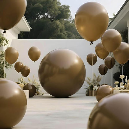 Brown Balloons 9pcs 36 Inch Extra Large Big Jumbo Giant Dark Brown Boho Neutral - Image 7