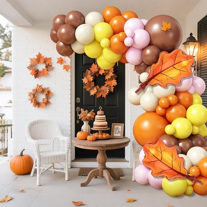 Fall Pink Balloons Garland Arch Kit - Image 6