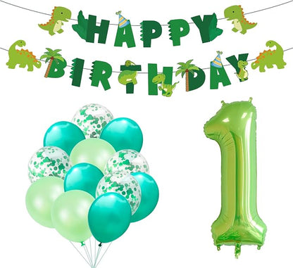 Dinosaur Birthday Banner, Dinosaur Theme Party Decorations by GLASNES