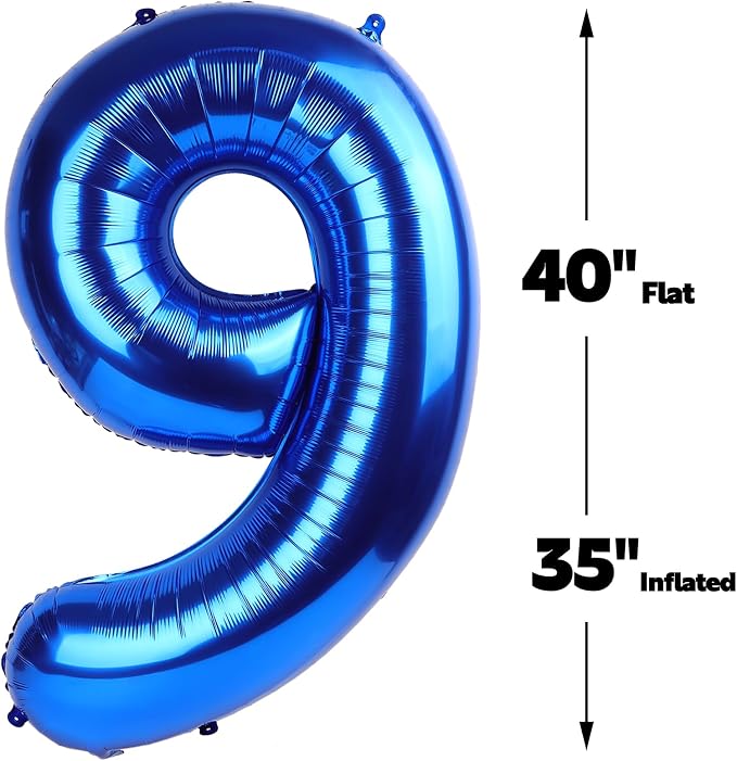 Navy Blue Jumbo Number 29 Balloon 40 Inch, Boy Girl 29 Birthday Supplies - Image 3