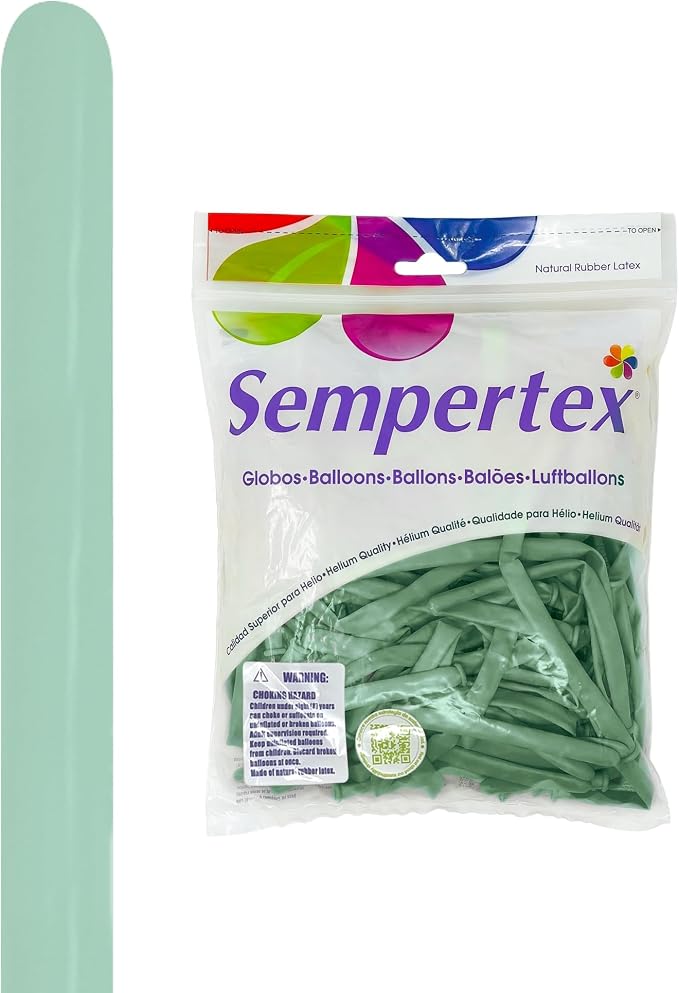 Sempertex Pastel Dusk Green Tea Balloons, thick & durable, bridal showers by Sempertex