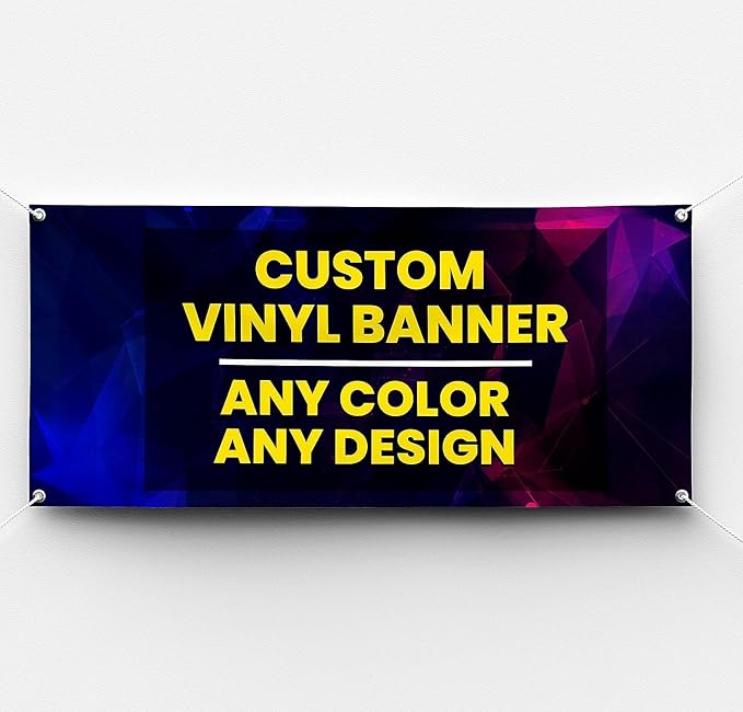 Personalized Custom Vinyl Banner Printing Indoor or Outdoor use Printed by FactoryofStickers