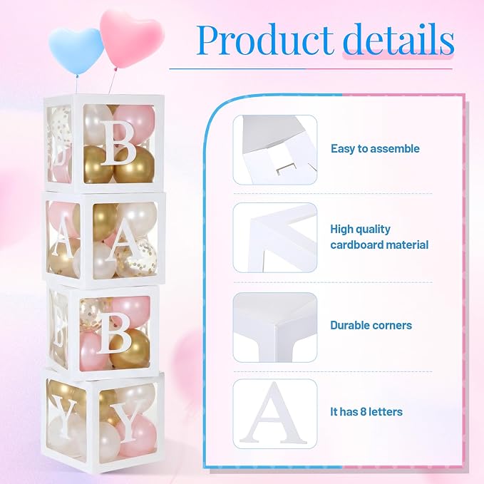 Seenelling 4 Pcs Balloon Boxes - Image 3