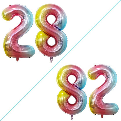Number 28 Balloons for 28th Birthday Party Decorations, 42 Inch Jumbo Foil by GOER