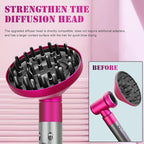 Large Diffuser Attachment Compatible with Dyson Airwrap, Upgraded Diffuser Nozzle to Dryer Faster and Define Curls Hair,Hair Dryer Diffuser Attachment Alternative,for Dyson Airwrap Attachments,P