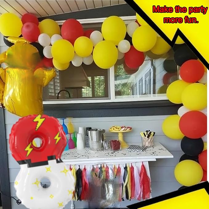 40 Inch Giant Red and White Cartoon Theme Number Foil Balloons - Image 6