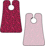 Professional Beard Bib, Non-Stick Hair Catcher Apron Waterproof, Shaving Grooming Essential for Men Dad, Pink Animal Skin Wild Leopard Print Shave Bib