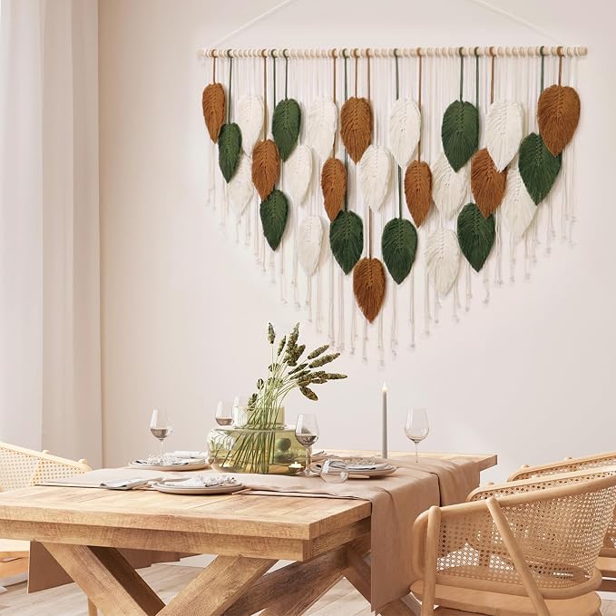 Large Macrame Wall Hanging Boho Woven Tapestry Chic Home Decor Wall Art | - Image 3