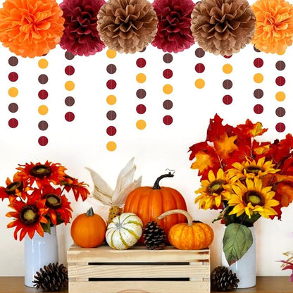Burgundy Brown-Orange Baby-Shower Boho Party-Decorations - Image 4