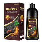 Natural Light Brown Hair Dye Shampoo, Hair Dye Shampoo 3 in 1, Brown Hair Dye for Men Women Colors in Minutes, Easy to Use, Instant Hair Dye for All Hair Types 16.9 Fl Oz (Light brown)
