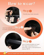 Sunny Hair Tape in Hair Extensions Real Human Hair Invisible Remy Hair Extensions Tape ins for Women Dark Brown Ombre Caramel Blonde Balayage 18 inch 25G