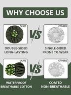Years Calm Shower Caps For Women Reusable Waterproof，Pattern And Solid Color Dual-Layer Design For Dual-Layer Usable，Protects Hair In Shower, Spa, Cooking, Clean & Travel (Green, One Size)