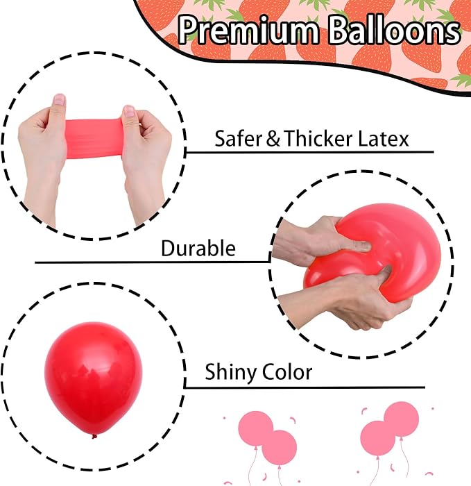 Strawberry Balloons Arch Kit - Image 4