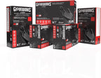 GLOVEWORKS Black Disposable Nitrile Industrial Gloves 5 Mil, Latex/Powder-Free, Food-Safe, Textured