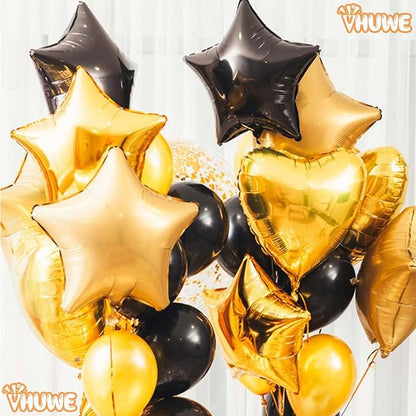Black Star Balloons 18 Inch - Image 6