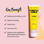 Marc Anthony Curl Defining Hair Styling Lotion for Curly Hair, Strictly Curls - Long Lasting Moisturizing Lightweight Gel for Maximum Curl Definition, Bounce & Shine - Styling Product Reduces Frizz
